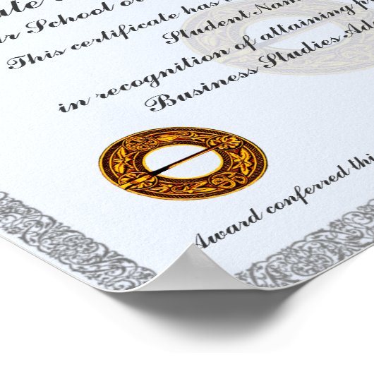 教科目修了証 ポスター (角)