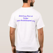 教練指導官のアメリカの愛国者Driller2 T Tシャツ (裏面)