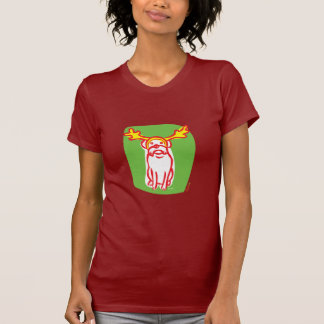 教義のトナカイ犬 Tシャツ