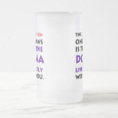 教義の生命声高に曇らされたマグ フロストグラスビールジョッキ (中央)