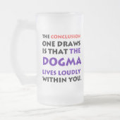 教義の生命声高に曇らされたマグ フロストグラスビールジョッキ (左)