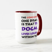 教義は高いマグ声高に住んでいます マグカップ (正面右)