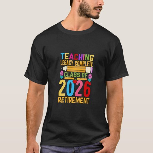 教職の伝統 クラス2026年退職 Tシャツ (正面)