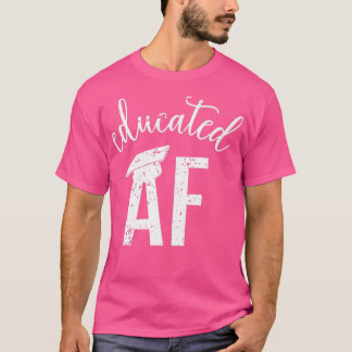 教育おもしろいAF卒業引用文卒業18 Tシャツ