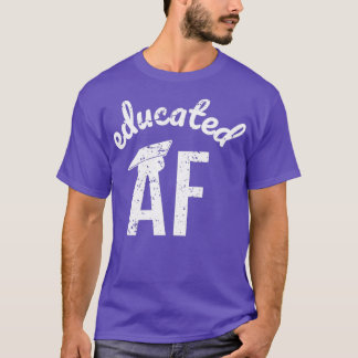 教育おもしろいAF卒業引用文卒業9 Tシャツ