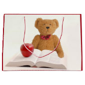 教育があるテディー・ベア ラージペーパーバッグ (正面)