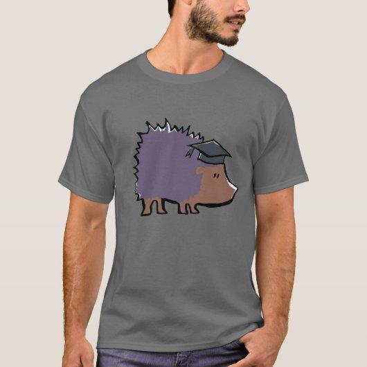 教育があるハリネズミ Tシャツ (正面)