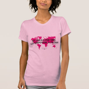 教育がある女の子は国家に権限を与えることができます Tシャツ