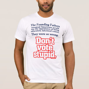 教育がある、知識のある投票者 Tシャツ