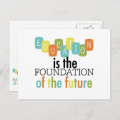 教育が財団である ポストカード (正面/裏面)