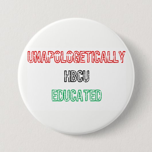 教育されるHBCU 缶バッジ (正面)