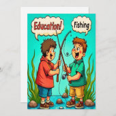 教育と友情の喜び 招待状 (正面/裏面)