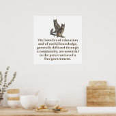 教育と有用な知識のメリット – E ポスター (キッチン)