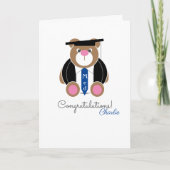 教育のお祝いくまカードのマスター カード (正面)