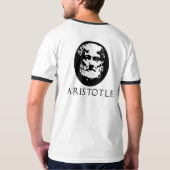 教育のアリストテレスのTシャツ Tシャツ (裏面フル)