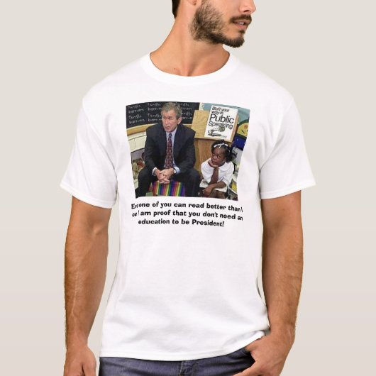 教育のブッシュ Tシャツ (正面)