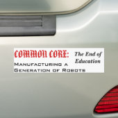 教育の終わりか。 バンパーステッカー (車上)