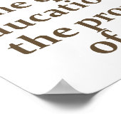 教育の質の影響 – 教育引用文 ポスター (角)