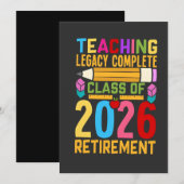 教育の遺産 完全終了 2026年引退クラス 案内状 (正面/裏面)