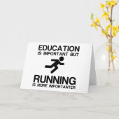 教育の重要ランニングな カード (黄色い花)