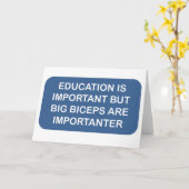 教育は大きい二頭筋がimportanterの輸入です カード (黄色い花)