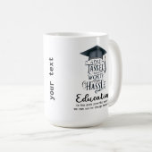 教育は新しい強力な武器である コーヒーマグカップ (正面右)