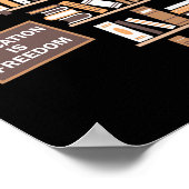 教育は自由アフリカ系アメリカ人ブラックヒストル ポスター (角)