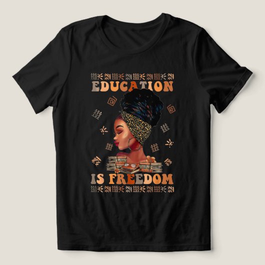教育は自由 トライブレンドＴシャツ (デザイン正面)