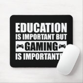 教育は重要だがゲームは重要だ マウスパッド (マウス)