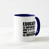 教育は重要だがゲームは重要だ マグカップ (正面右)