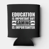 教育は重要だがゲームは重要だ 缶クーラー (裏面)