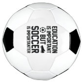 教育は重要だがサッカーは重要だ サッカーボール (回転)