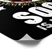 教育は重要だがサッカーは重要だ ポスター (角)