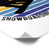 教育は重要だがスノーボードは重要だ ポスター (角)