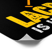 教育は重要だがラクロスは重要だ ポスター (角)