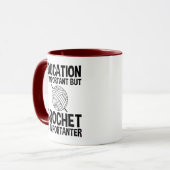 教育は重要だが肝心だ マグカップ (正面左)