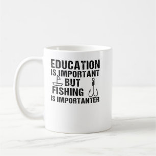 教育は重要だが魚釣りは重要 コーヒーマグカップ