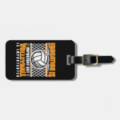 教育は重要だが、バレーボールは重要だ ラゲッジタグ (正面横)