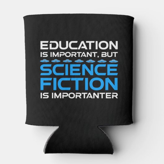 教育は重要だがSfは重要だ 缶クーラー (裏面)