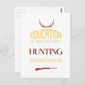 教育は重要な狩人おもしろいだ ポストカード (正面/裏面)