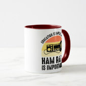 教育は重要 – ハムラジオは重要 マグカップ (正面右)