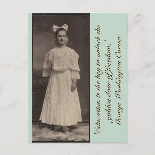 教育は黄金の扉を開く鍵である… ポストカード (正面)