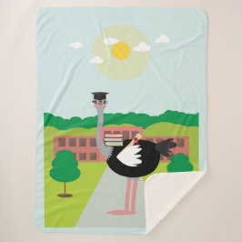 教育を受けたダチョウ シェルパブランケット