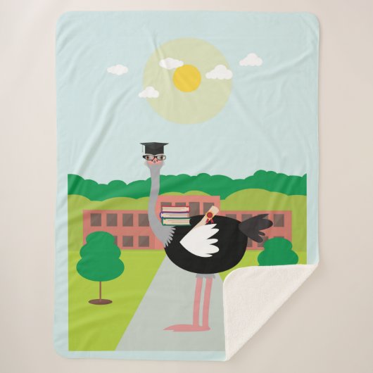 教育を受けたダチョウ シェルパブランケット (正面)