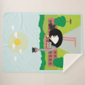 教育を受けたダチョウ シェルパブランケット (正面(横))