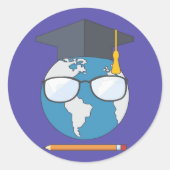 教育を受けた世界 ラウンドシール (正面)