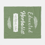 教育を受けた本草学者 フリースブランケット (正面(横))