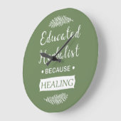 教育を受けた本草学者 ラージ壁時計 (傾斜)