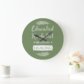 教育を受けた本草学者 ラージ壁時計 (ホーム)