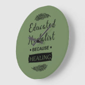 教育を受けた本草学者 ラージ壁時計 (傾斜)